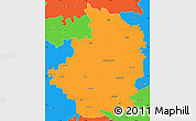 Political Simple Map of Bijapur