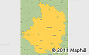 Savanna Style Simple Map of Bijapur