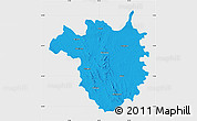 Political Map of Chitradurga, single color outside