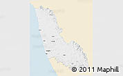 Classic Style 3D Map of Dakshin Kannad, single color outside