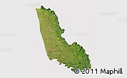 Satellite 3D Map of Dakshin Kannad, cropped outside