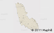 Shaded Relief 3D Map of Dakshin Kannad, cropped outside