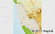 Shaded Relief 3D Map of Dakshin Kannad, physical outside