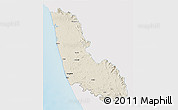 Shaded Relief 3D Map of Dakshin Kannad, single color outside