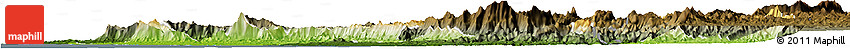 Physical Horizon Map of Dakshin Kannad, darken