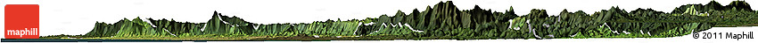 Satellite Horizon Map of Dakshin Kannad, darken