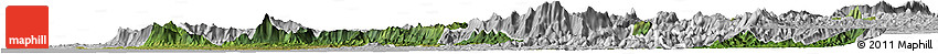 Satellite Horizon Map of Dakshin Kannad, lighten, desaturated