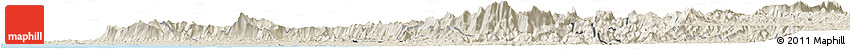 Shaded Relief Horizon Map of Dakshin Kannad