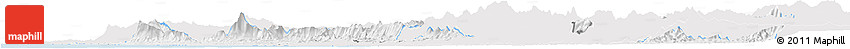 Silver Style Horizon Map of Dakshin Kannad, single color outside