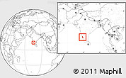 Blank Location Map of Dakshin Kannad, within the entire country