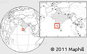 Blank Location Map of Dakshin Kannad, highlighted country, within the entire country