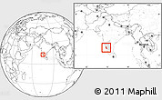 Blank Location Map of Dakshin Kannad, highlighted parent region, within the entire country