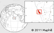 Blank Location Map of Dakshin Kannad