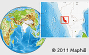Physical Location Map of Dakshin Kannad, highlighted country