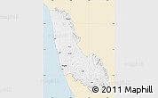 Classic Style Map of Dakshin Kannad, single color outside