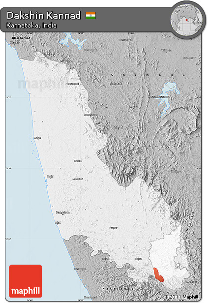 Gray Map of Dakshin Kannad