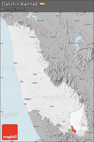 Gray Map of Dakshin Kannad