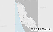 Gray Map of Dakshin Kannad, single color outside