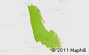 Physical Map of Dakshin Kannad, cropped outside