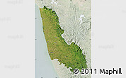 Satellite Map of Dakshin Kannad, lighten