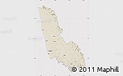 Shaded Relief Map of Dakshin Kannad, cropped outside