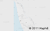Silver Style Map of Dakshin Kannad, single color outside