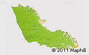 Physical Panoramic Map of Dakshin Kannad, cropped outside