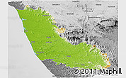 Physical Panoramic Map of Dakshin Kannad, desaturated
