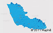 Political Panoramic Map of Dakshin Kannad, cropped outside