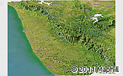 Satellite Panoramic Map of Dakshin Kannad
