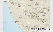 Shaded Relief Panoramic Map of Dakshin Kannad