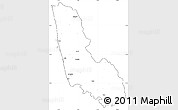 Blank Simple Map of Dakshin Kannad, cropped outside