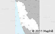 Gray Simple Map of Dakshin Kannad