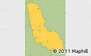 Savanna Style Simple Map of Dakshin Kannad, cropped outside