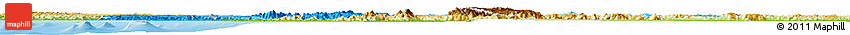 Political Shades Horizon Map of Karnataka, physical outside