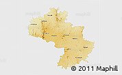 Physical 3D Map of Kolar, single color outside