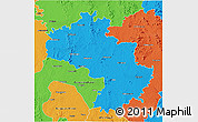Political 3D Map of Kolar