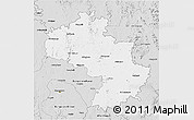 Silver Style 3D Map of Kolar