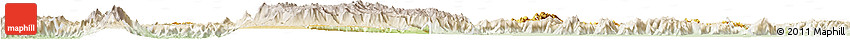 Physical Horizon Map of Mysore, lighten