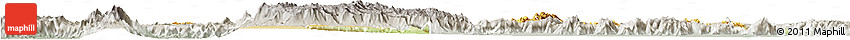 Physical Horizon Map of Mysore, lighten, semi-desaturated