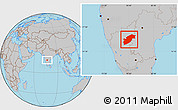 Gray Location Map of Raichur
