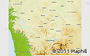 Physical 3D Map of Shimoga