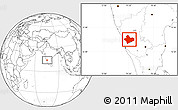 Blank Location Map of Shimoga