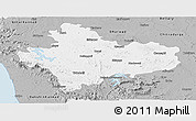 Gray Panoramic Map of Shimoga