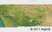 Satellite Panoramic Map of Shimoga