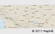 Shaded Relief Panoramic Map of Shimoga