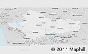 Silver Style Panoramic Map of Shimoga