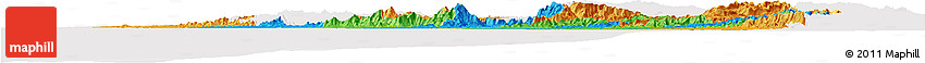 Political Horizon Map of Kerala, cropped outside