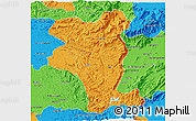 Political 3D Map of Idukki