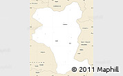 Classic Style Simple Map of Idukki